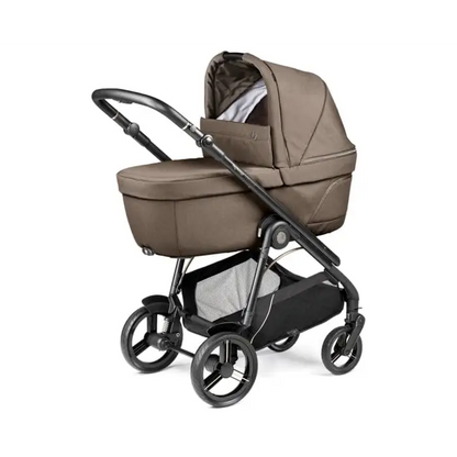 Peg Perego Veloce Elite Travel System i-Size 360 Bundle With Highchair - Pine Bark Peg Perego