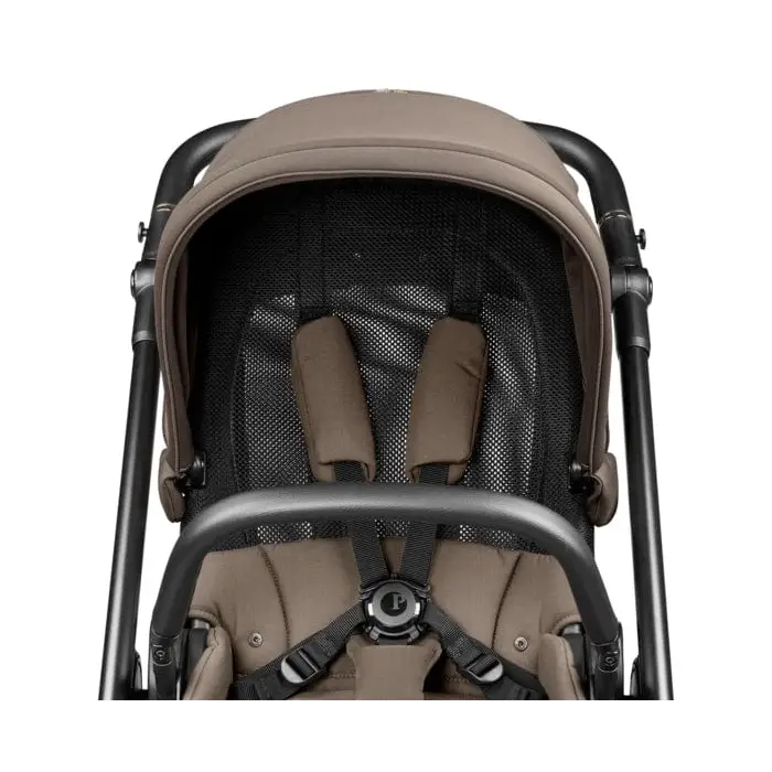 Peg Perego Veloce Elite Travel System i-Size 360 Bundle With Highchair - Pine Bark Peg Perego