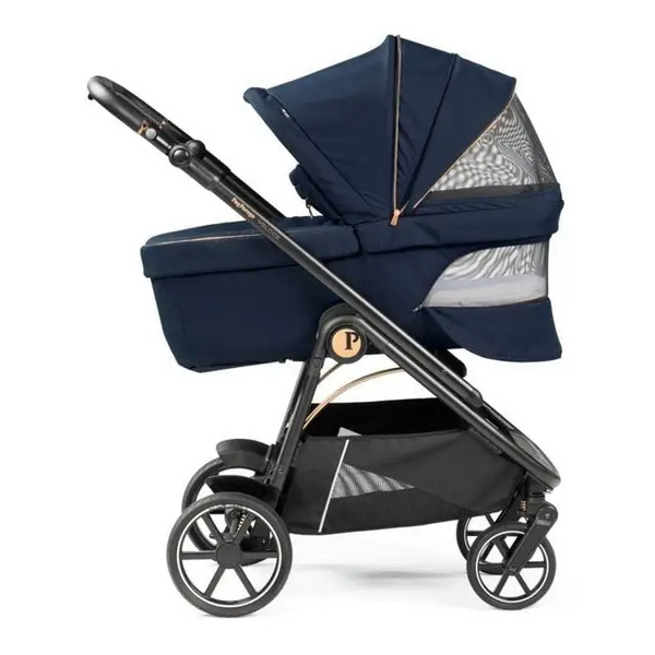 Peg Perego Veloce Elite Travel System i-Size 360 Bundle With Highchair - Blue Shine Peg Perego
