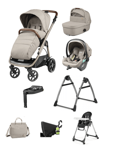 Peg Perego Veloce Elite Travel System i-Size Bundle with Highchair - Astral