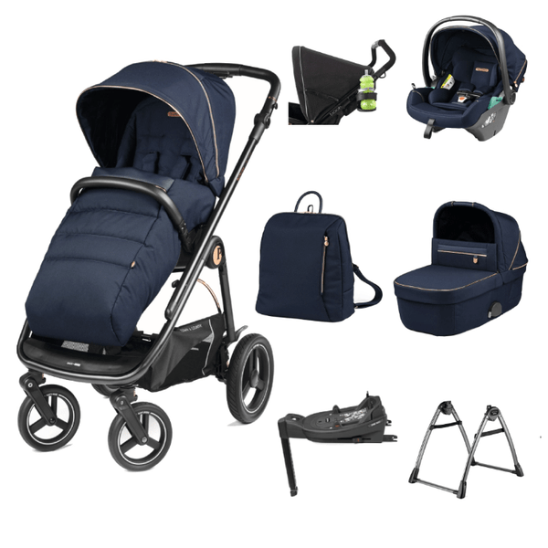 Peg Perego Veloce Deluxe Town Country Travel System i-Size Accessory Bundle - Blue Shine Peg Perego