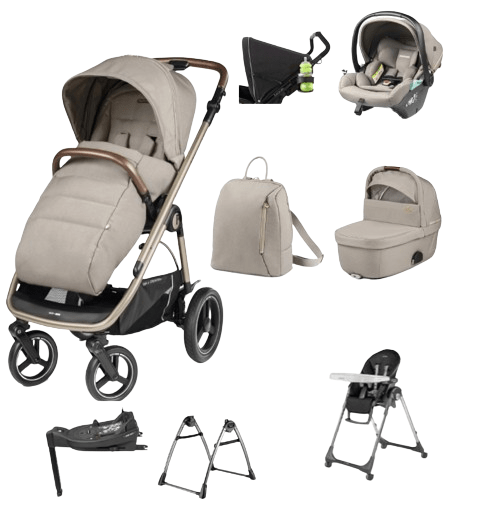 Peg Perego Veloce Elite Town Country Travel System i-Size Bundle with Highchair - Astral Peg Perego