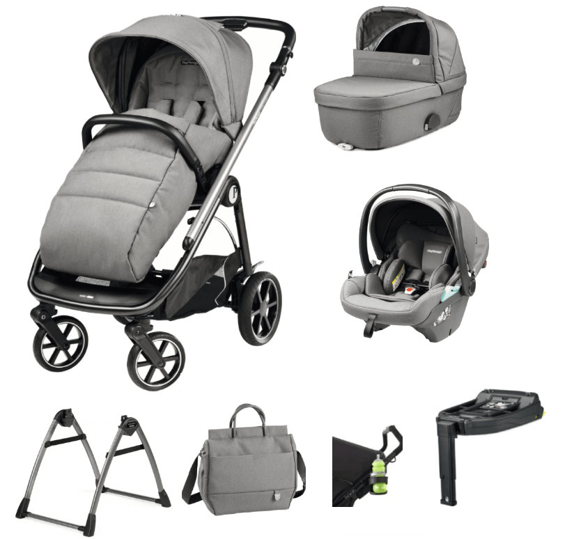 Peg Perego Veloce Travel System 360 Twist i-Size Accessory Bundle - Mercury  Peg Perego   