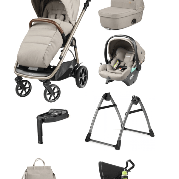 Peg Perego Veloce Deluxe Travel System i-Size Bundle with Accessories - Astral Peg Perego