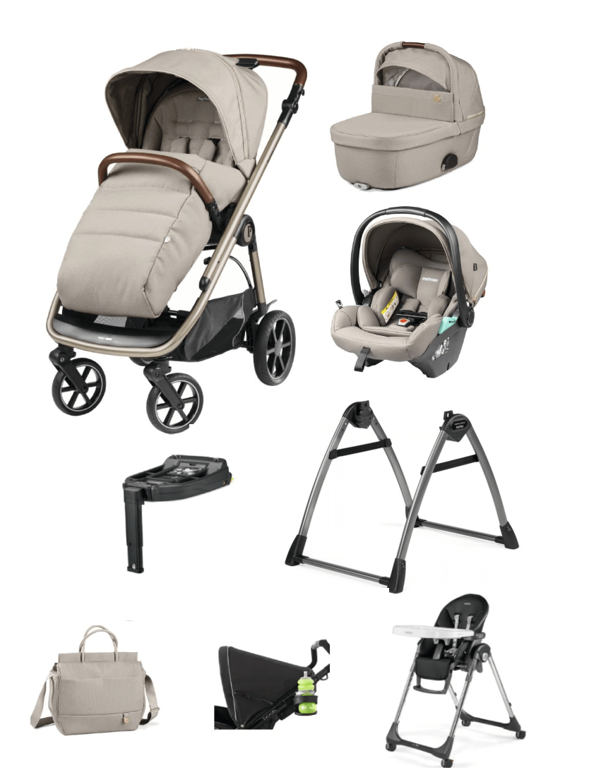 Peg Perego Veloce Travel System i-Size Bundle with Highchair - Astral  Peg Perego   