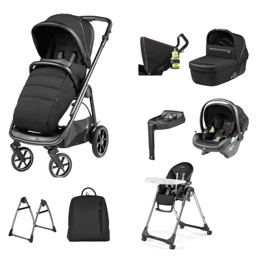 Peg Perego Veloce Travel System i-Size Bundle With Highchair - Licorice  Peg Perego   