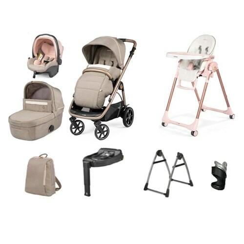 Peg Perego Veloce Travel System i-Size Bundle With Highchair - Mon Amour  Peg Perego   