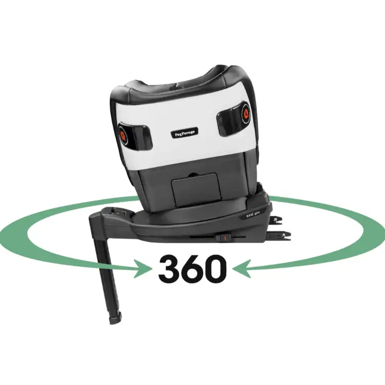 Peg Perego Viaggio Giro Group 1 2 Car Seat - Liquorice  Peg Perego   