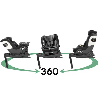 Peg Perego Viaggio Giro Group 1 2 Car Seat - Liquorice  Peg Perego   