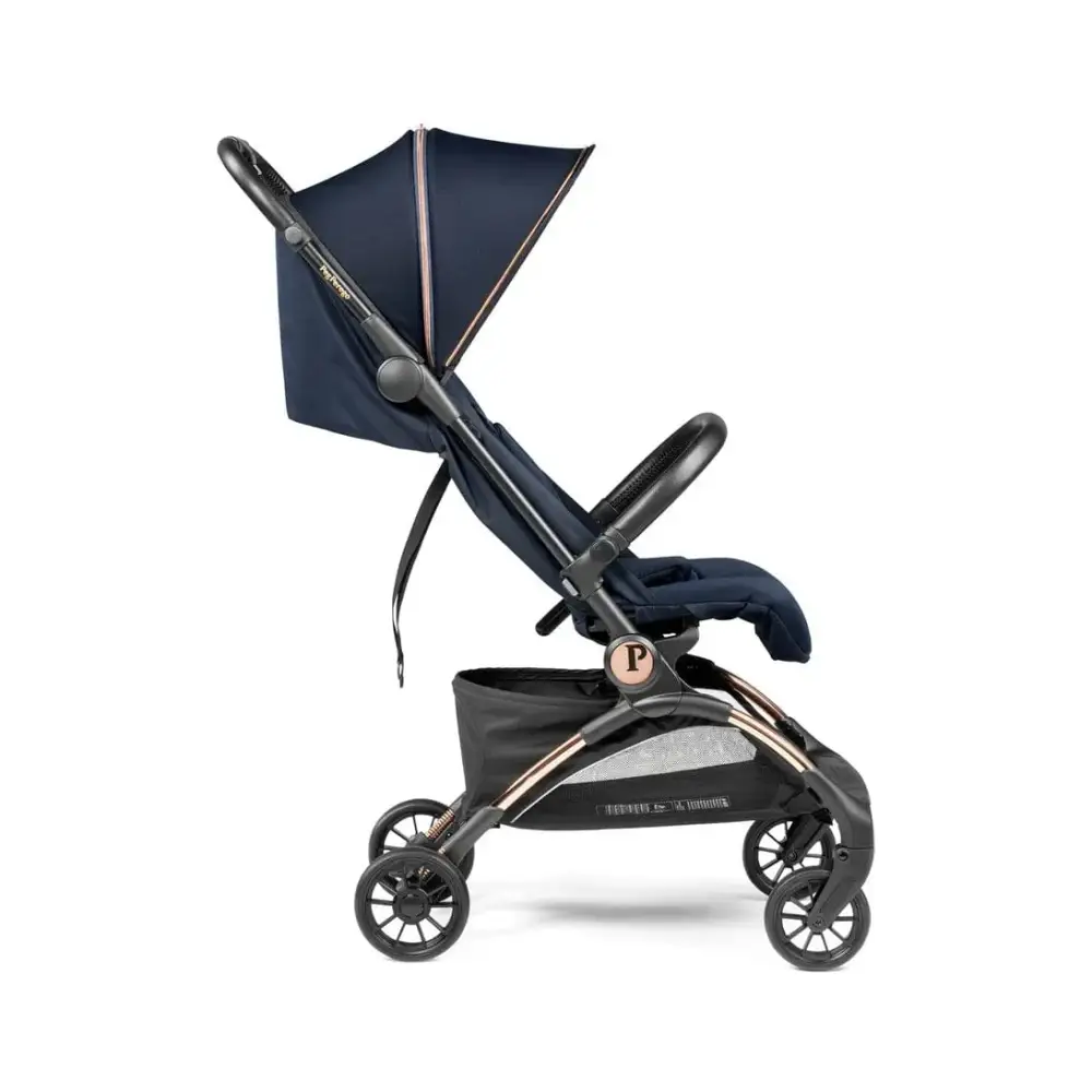 Peg Perego Volo Cabin Stroller Blue Shine with Travel Bag Peg Perego