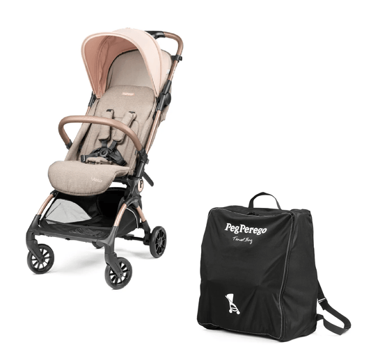 Peg Perego Volo Cabin Stroller Mon Amour with Travel Bag Peg Perego