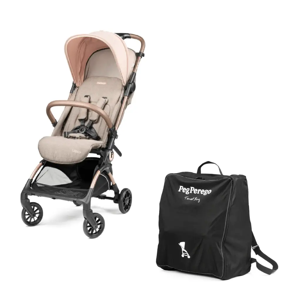 Peg Perego Volo Cabin Stroller Mon Amour with Travel Bag Peg Perego
