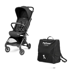 Peg Perego Volo Cabin Stroller True Black with Travel Bag Peg Perego