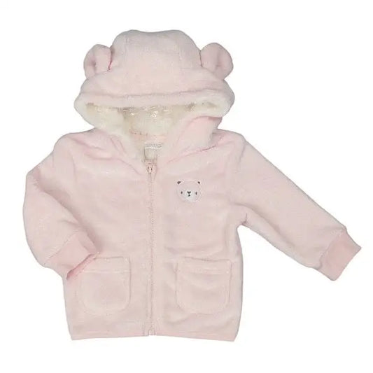 Pink Fleece Baby Jacket General rock a bye baby