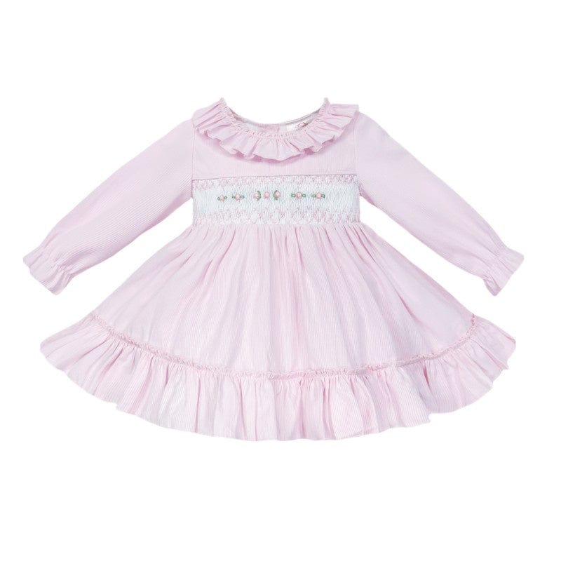 Pink Hand Smocked Dress in Pink General Baby Boutique   