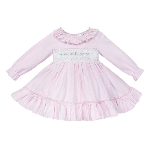 Pink Hand Smocked Dress in Pink General Baby Boutique   