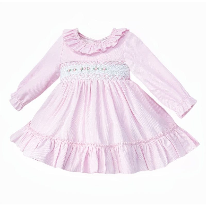 Pink Hand Smocked Dress in Pink General Baby Boutique   