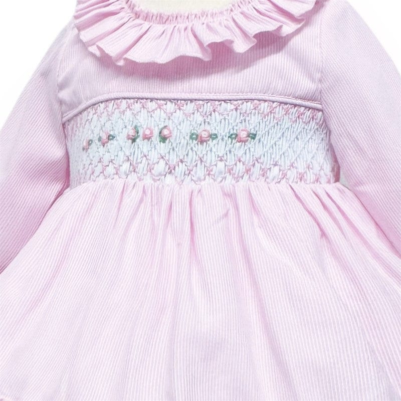 Pink Hand Smocked Dress in Pink General Baby Boutique   