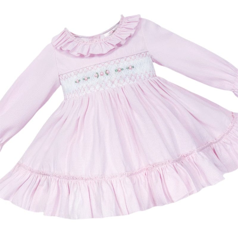 Pink Hand Smocked Dress in Pink General Baby Boutique   