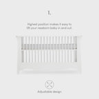 Cuddle Co Clara 2 Piece Nursery Furniture Set - White