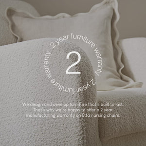 Cuddle Co Etta Nursing Chair - Boucle Off White Cuddle Co