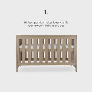 Cuddle Co Burford Oak Cot Bed