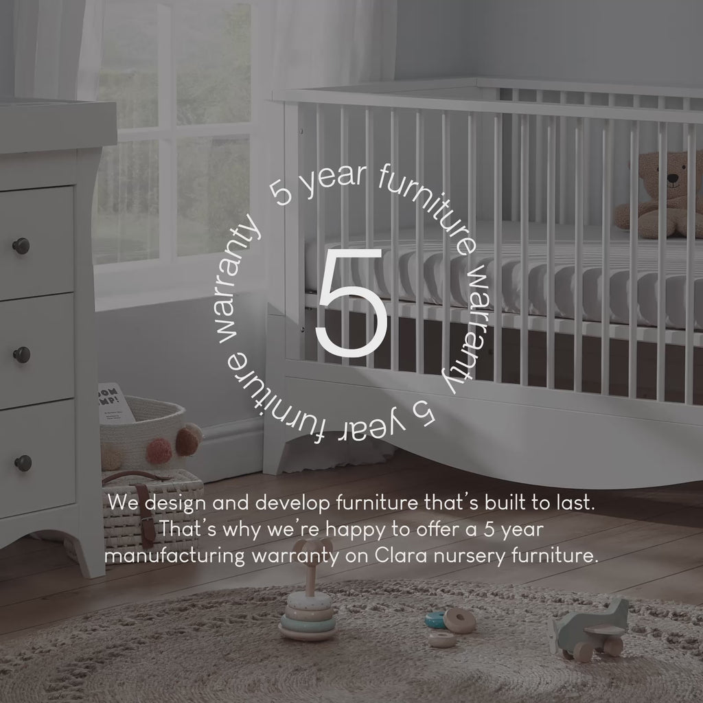 Cuddle Co Clara Cot Bed - White