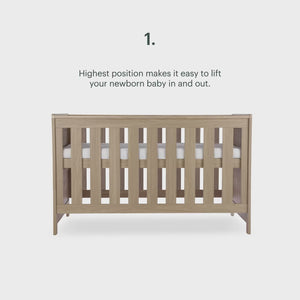 CuddleCo Burford Oak 3 Piece Nursery Furniture Set