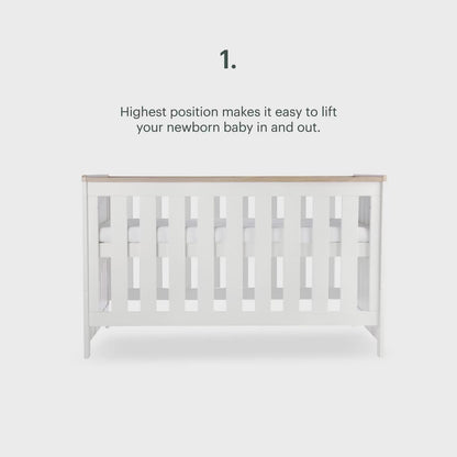 CuddleCo Burford White & Oak 2 Piece Nursery Furniture Set