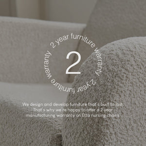 Cuddle Co Etta Nursing Chair - Boucle Mushroom General Cuddle Co