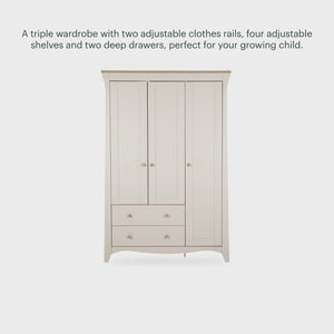 Cuddle Co Clara Cashmere Luxe 3 Piece Nursery Furniture Set