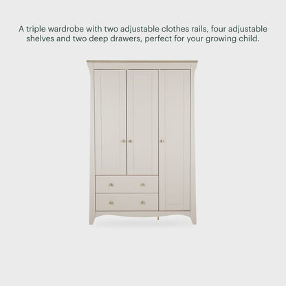 Cuddle Co Clara Cashmere Luxe 3 Piece Nursery Furniture Set