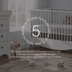 Cuddle Co Clara 2 Piece Nursery Furniture Set - White