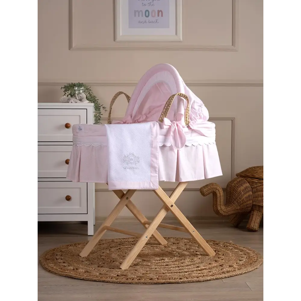Princess Moses Basket and Stand Set
