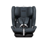Recaro VELIX 1 in Gallant Grey, front view showing padded shoulder straps, central buckle and adjustment strap.