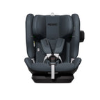 Recaro VELIX 1 in Gallant Grey, front view with padded harness and a black attachment on the side wing.