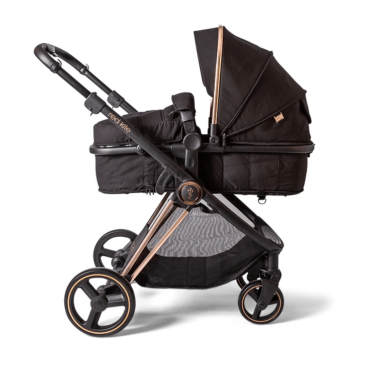 Red Kite Push Me Pace 3 in 1 Travel System Black and Rose Gold Baby Boutique UK