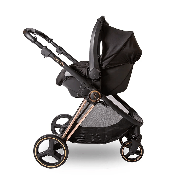 Red Kite Push Me Pace 3 in 1 Travel System - Black and Rose Gold  Red Kite   