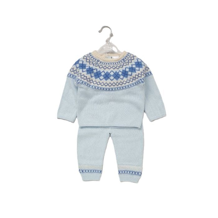 Rockabye Baby Blue Argyle Knitted Set General rock a bye baby   