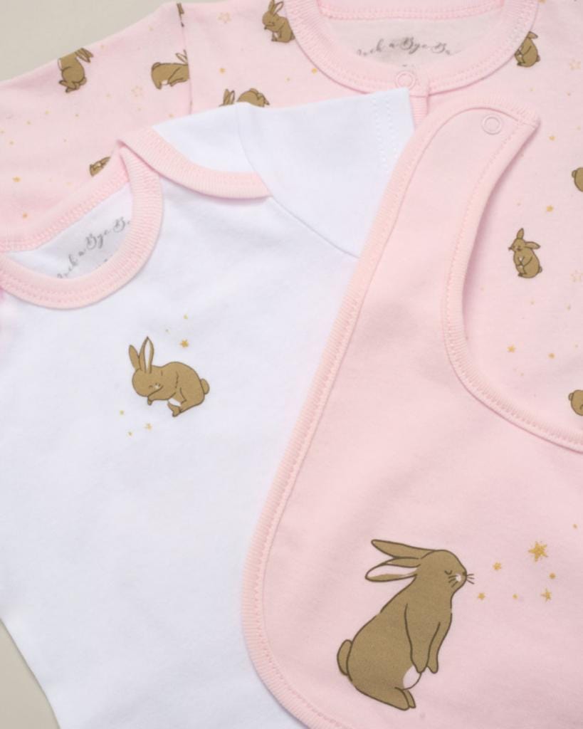 Rockabye Baby Bunny Set in Pink General rock a bye baby   