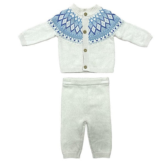 Rockabye Baby Cream Argyle Knitted Set General rock a bye baby   