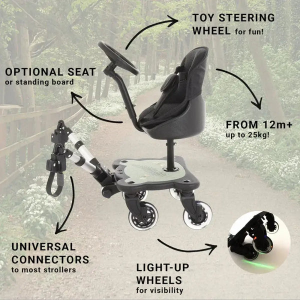 Roma 4 Rider Buggy Board - RHS Fern Roma Prams