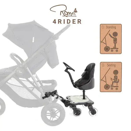 Roma 4 Rider Buggy Board - RHS Fern Roma Prams