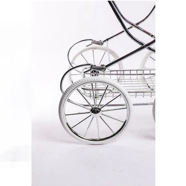 Roma Annie Classic Dolls Pram – Luxury Pink Dolls Pram for Ages 3 to 14 Roma Prams