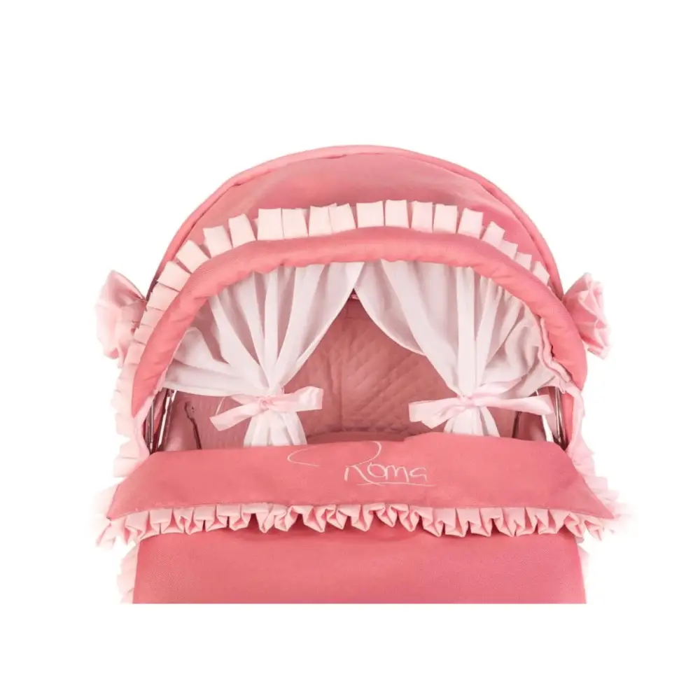 Roma Annie Classic Dolls Pram – Luxury Pink Dolls Pram for Ages 3 to 14 Roma Prams