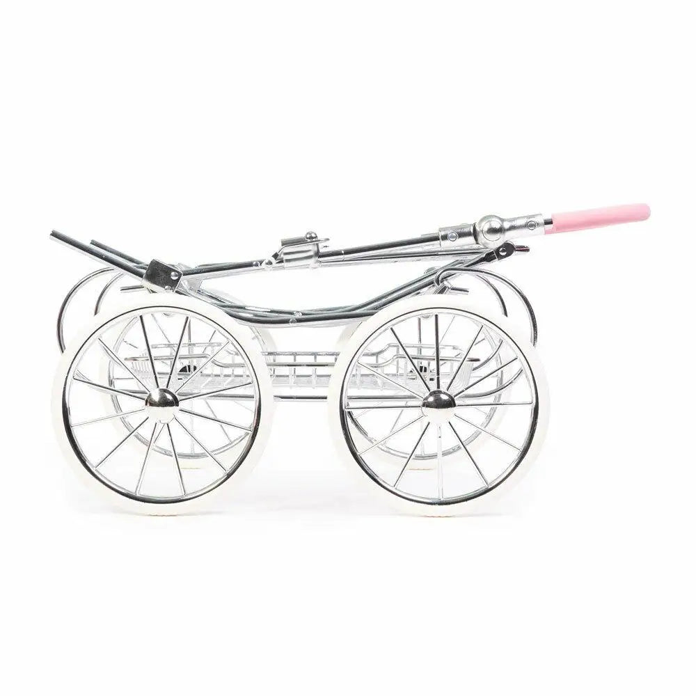 Roma Annie Classic Dolls Pram – Luxury Pink Dolls Pram for Ages 3 to 14 Roma Prams