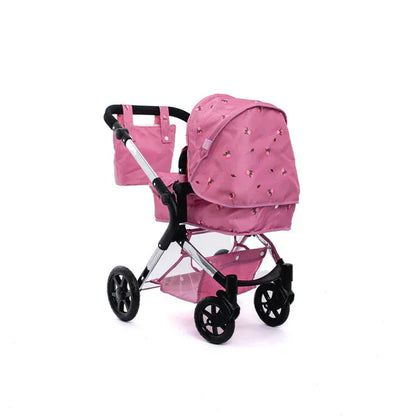 Roma Darcie Pink Dolls Pram – Pretty Single Dolls Pram for Ages 3–9 Roma