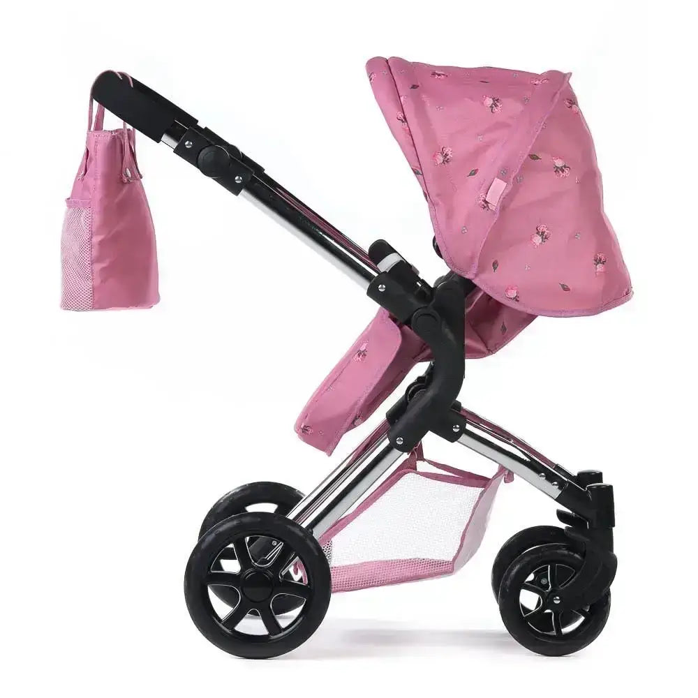 Roma Roma Darcie Pink Dolls Pram – Pretty Single Dolls Pram for Ages 3–9