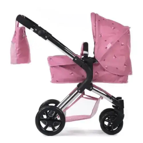 Roma Roma Darcie Pink Dolls Pram – Pretty Single Dolls Pram for Ages 3–9
