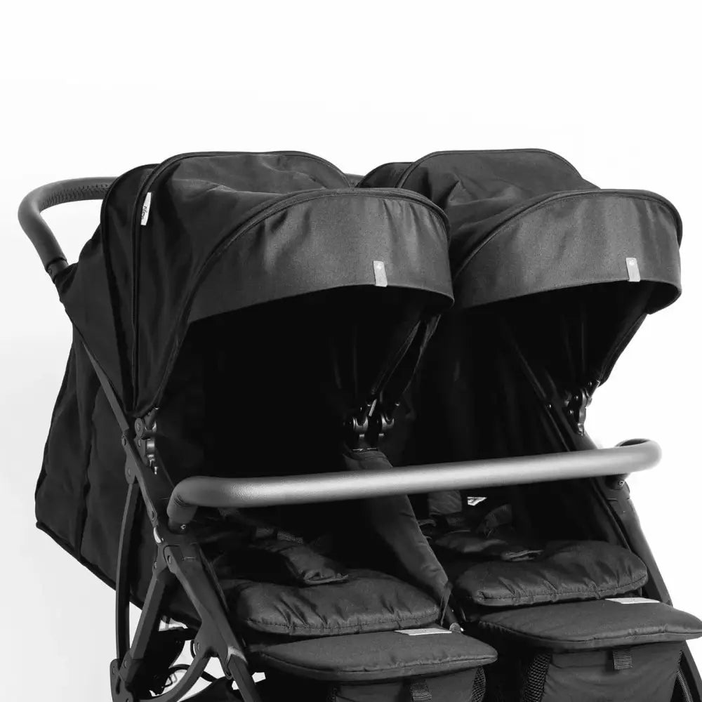 Roma Gemini Double Stroller - Black Roma Prams